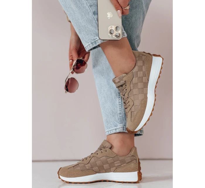 Dámské sportovní tenisky khaki model 21987702 - Dstreet Dámské sportovní tenisky khaki model 21987702 - Dstreet