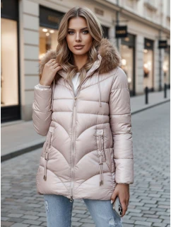 Dámská zimní bunda s kapucí WINTERCHIC růžová FashionStreet TY4441z