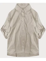 Světle béžová košile s ozdobnou mašlí na zádech (24018) Světle béžová košile s ozdobnou mašlí na zádech (24018)