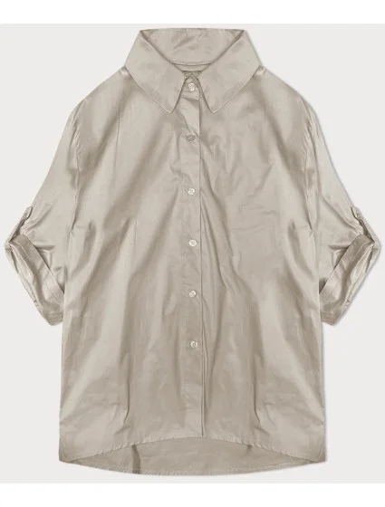 Světle béžová košile s ozdobnou mašlí na zádech (24018) Světle béžová košile s ozdobnou mašlí na zádech (24018)