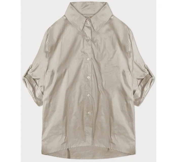 Světle béžová košile s ozdobnou mašlí na zádech (24018) Světle béžová košile s ozdobnou mašlí na zádech (24018)