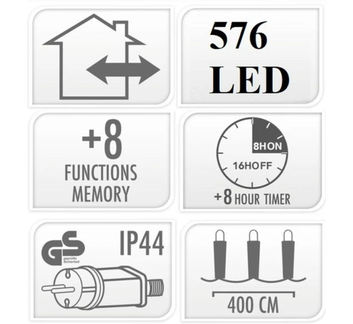 LAMPKI CHOINKOWE  LED  BIAŁY model 21832459