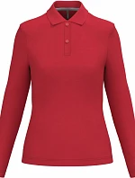 Kariban K 244 Dámské piqué polo s dlouhým rukávem 20.K244 red