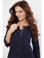 Italská móda Dona r.3/4 sp.3/4 barva:tmavě modrá/potisk Italská móda Dona r.3/4 sp.3/4 barva:tmavě modrá/potisk