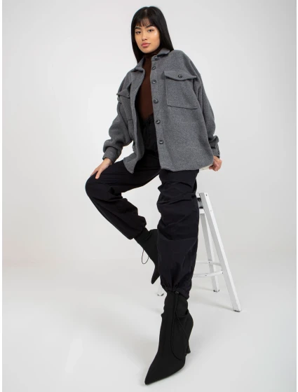 Košile DN KS 4005.99P tmavě šedá