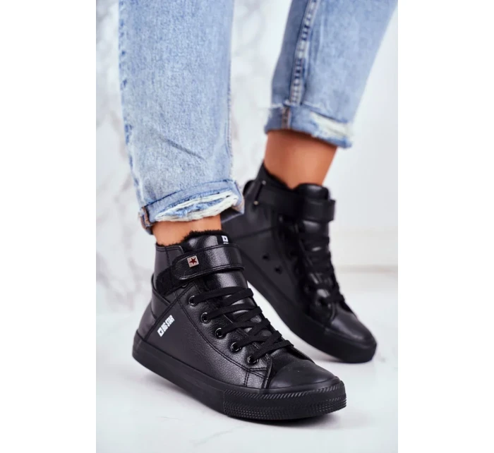 Insulated Leather Sneakers BIG STAR Black Insulated Leather Sneakers BIG STAR Black