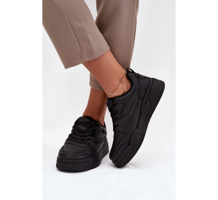 Dámské tenisky na platformě Big Star HI-POLY SYSTEM – černé Dámské tenisky na platformě Big Star HI-POLY SYSTEM – černé