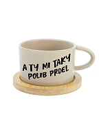 A TY MI TAKY POLIB PRDEL - krémový hrníček makronka 200 ml