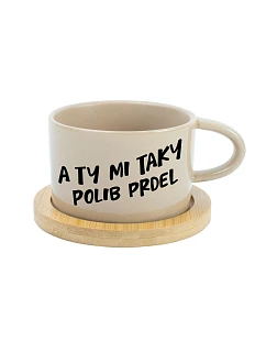 A TY MI TAKY POLIB PRDEL - krémový hrníček makronka 200 ml