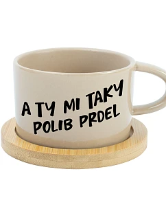 A TY MI TAKY POLIB PRDEL - krémový hrníček makronka 200 ml