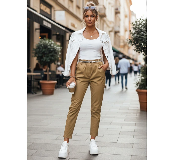 Dámské kalhoty z velbloudí látky ERLON FashionStreet UY2099