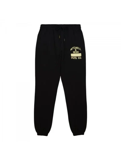 Mitchell & Ness Značkové módní tepláky s grafikou M PSWP5533-MNNYYPPPBLCK