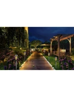 DANCING FLAMES SOLAR LAMP 12 LED SMD 7,5x7,5x46,5 cm KPL 5SZT