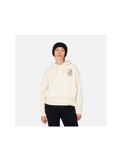 Dámská mikina ROSSIGNOL W WATERFALL H RELAX SWEATSHIRT, bílá, dámská