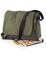 QD 610 Vintage taška s klopou model 22554770 vintage military green - Quadra QD 610 Vintage taška s klopou model 22554770 vintage military green - Quadra