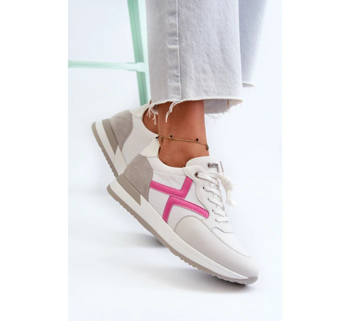 Dámské tenisky na platformě  Bílé model 21656790 - Inblu