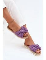 Dámské Sandály Na Platformě S Pletením A Mašlí Fialové Alpireda Dámské Sandály Na Platformě S Pletením A Mašlí Fialové Alpireda