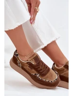 Dámské Semišové Tenisky Big Star OO274A313 HI-POLY SYSTEM Hnědé Leopardí Dámské Semišové Tenisky Big Star OO274A313 HI-POLY SYSTEM Hnědé Leopardí