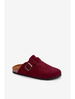 Dámské chodítka s přezkou Bordó Delirisse Dámské chodítka s přezkou Bordó Delirisse