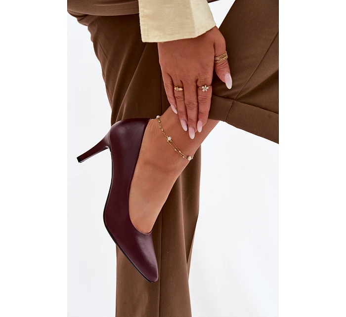 Červené eko kožené lodičky Sergio Leone Červené eko kožené lodičky Sergio Leone