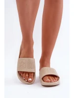 Pěnové Pantofle Dámské Big Star OO274043 Béžové