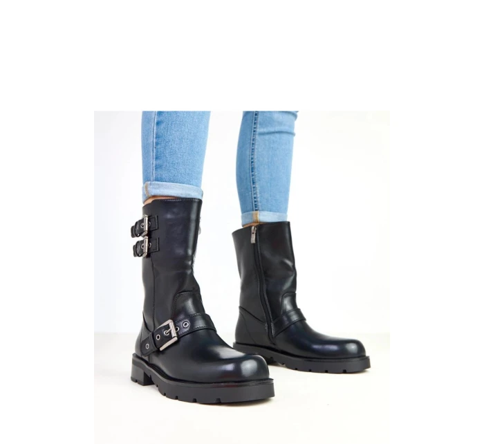 Dámské kotníkové boty K530 Černá - Yesmile