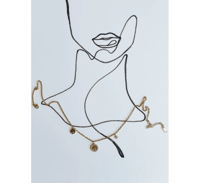 PLAYA zlatý náhrdelník FashionStreet IY0076