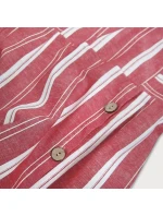 Červené bavlněné šaty (345ART)