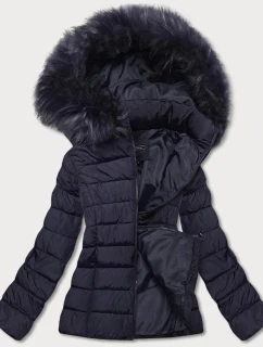 KRÓTKA KURTKA DAMSKA ZIMOWA GRANATOWA model 21245063 - W COLLECTION