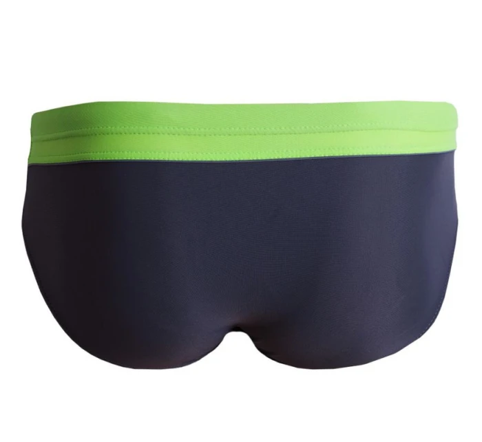 AQUA-SPEED ARTUR šedé/zelené plavecké kalhotky 38 408