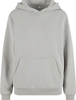 Build your Brand BY 289 Dámská oversize mikina s kapucí "Fluffy" 56.0289 light asphalt