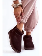 Dámské semišové nízké boty do sněhu model 21601982 - Boto Dámské semišové nízké boty do sněhu model 21601982 - Boto