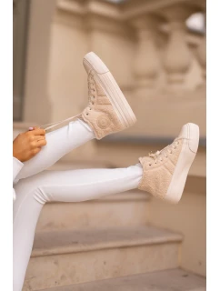 Zateplené Dámské Tenisky S Kožíškem Big Star Béžové model 21675253 - Big Star Shoes