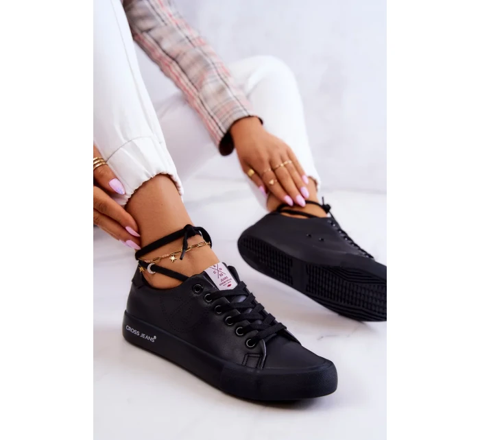 Dámské nízké tenisky Cross Jeans JJ2R4054C černá Dámské nízké tenisky Cross Jeans JJ2R4054C černá