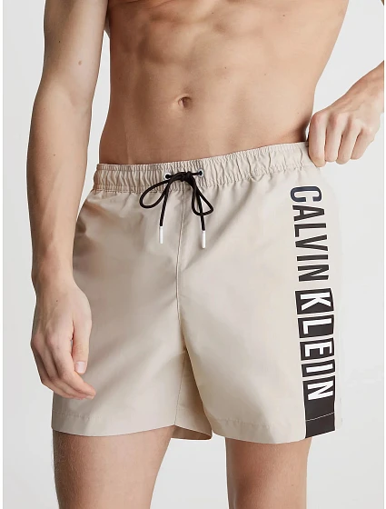 Pánské plavky model 19509066 ACE béžové - Calvin Klein Pánské plavky model 19509066 ACE béžové - Calvin Klein