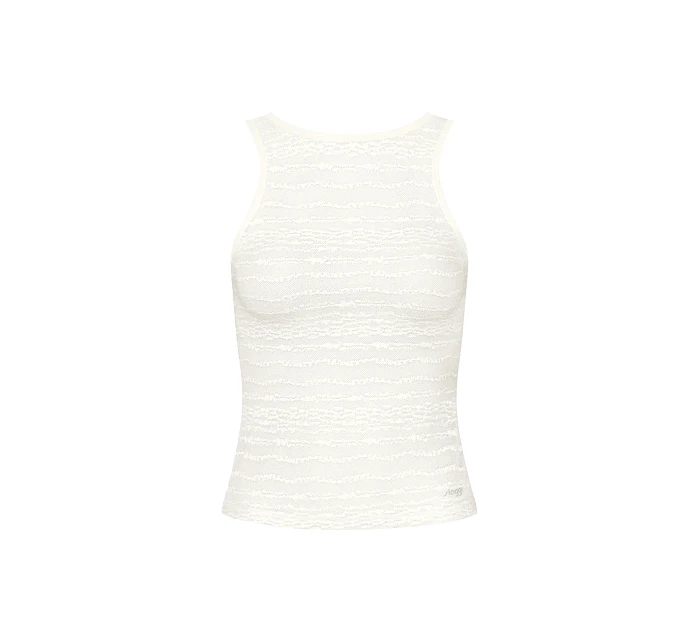 Dámské tílko FREE Evolve Tank Top Lace - WHITE - bílé 00GZ - SLOGGI Dámské tílko FREE Evolve Tank Top Lace - WHITE - bílé 00GZ - SLOGGI