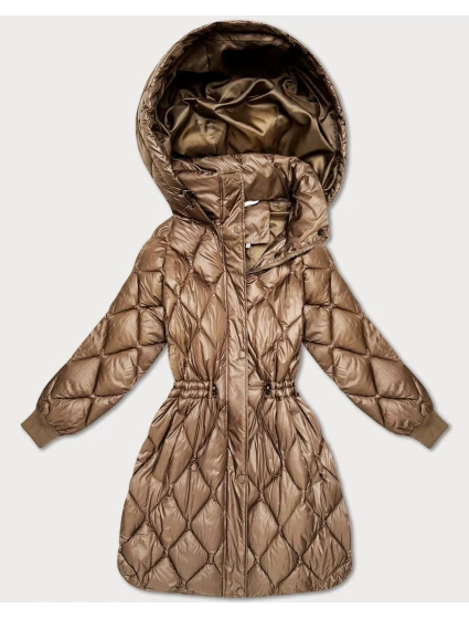 Hnědá dámská zimní oversize bunda model 21756241 - MINORITY