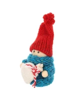 DEKORATIVNÍ PANENKA S TAŠKOU MODRÁ DÍVKA 7,5 CM DEKORATIVNÍ PANENKA S TAŠKOU MODRÁ DÍVKA 7,5 CM