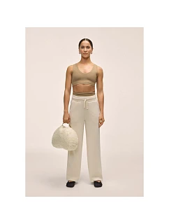 Dámské kalhoty CASALL Peachy Straight Leg Jogger, bílá barva