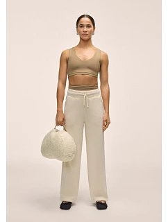 Dámské kalhoty CASALL Peachy Straight Leg Jogger, bílá barva