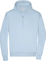 Daiber 8034 Pánská mikina s kapucí "Lounge" 02.8034 light blue