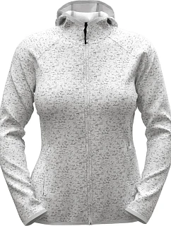 Stedman Lux Knit Fleece Jacket Women Dámská pletená fleecová bunda s kapucí 05.5560 light grey heather