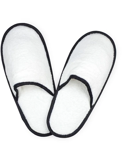 The One Towelling Slippers Froté pantofle 48.1026 white/black The One Towelling Slippers Froté pantofle 48.1026 white/black