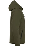 Padded Hooded Softshell Men Pánská zateplená softshellová bunda s kapucí model 22454916 fog green - Clique Padded Hooded Softshell Men Pánská zateplená softshellová bunda s kapucí model 22454916 fog green - Clique