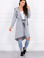 Delší zadní plášť šedý