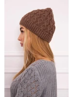 Fleecová čepice Roma model 18750239 mocca - K-Fashion Fleecová čepice Roma model 18750239 mocca - K-Fashion
