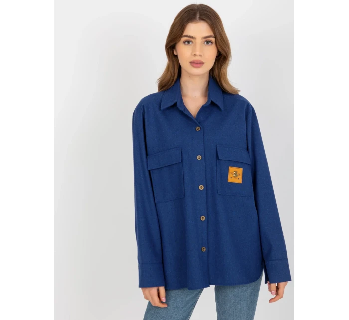 Dámská košile LK KS 509164.11 tmavě modrá - FPrice