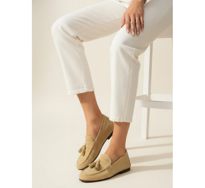 Dámské žluté semišové mokasíny Dstreet model 21996098 - FashionStreet