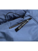 Tmavě modro-bílá dámská bunda pro přechodné období (B8037-72026)
