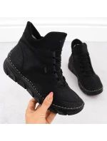 Dámské černé zateplené boty model 21904592 - Rieker